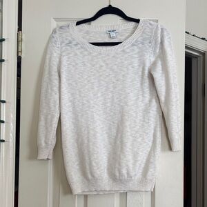 Old Navy Women's Cream Scoop Neck Sweater